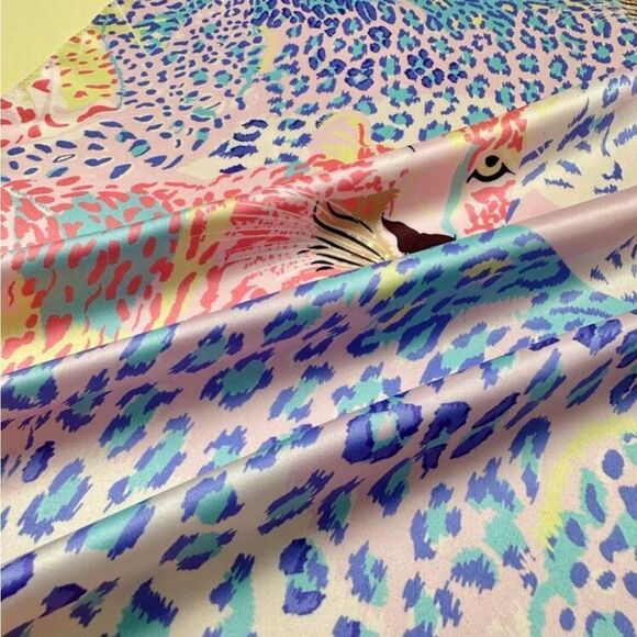 Colorful Leopard Print Scarf P33 - Picture 3 of 5